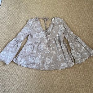 Altar’d state bell sleeve top